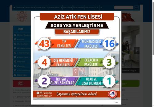 Aziz Atik Fen Lisesi - SAMSUN / İLKADIM 