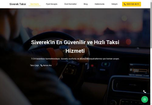 Siverek Taksi | 7/24 Güvenilir, Hızlı ve Konforlu Taksi Hizmeti