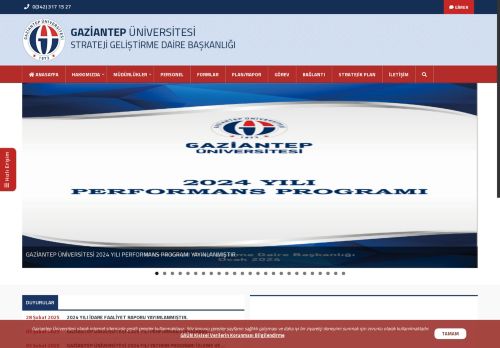 STRATEJİ GELİŞTİRME DAİRE BAŞKANLIĞI