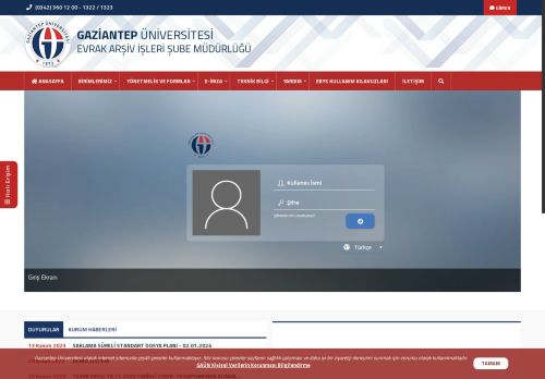 EVRAK ARŞİV İŞLERİ ŞUBE MÜDÜRLÜĞÜ