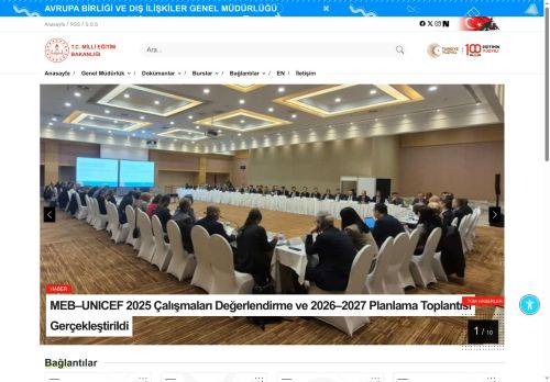 MEB AVRUPA BİRLİĞİ VE DIŞ İLİŞKİLER GENEL MÜDÜRLÜĞÜ