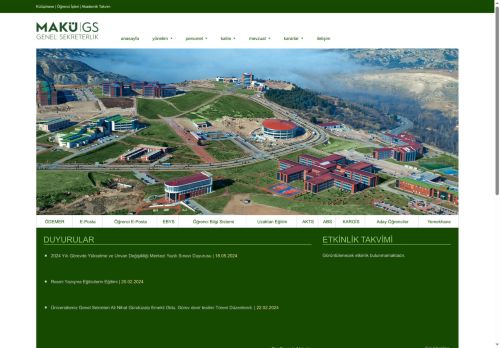 Genel Sekreterlik | Burdur Mehmet Akif Ersoy Üniversitesi