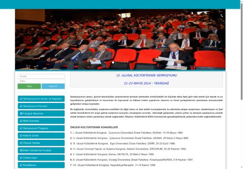 Tekirdağ - 12. Ulusal Kültürteknik Sempozyumu