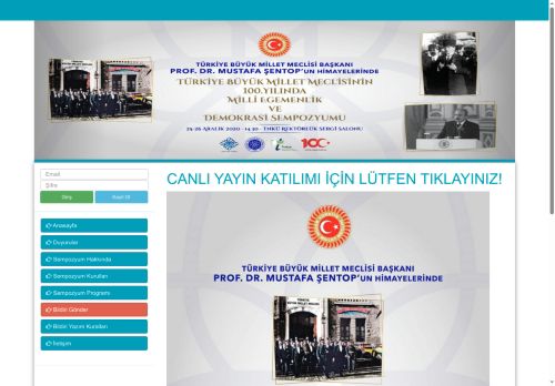 Türkiye Büyük Millet Meclisinin 100. Yılında Milli Egemenlik ve Demokrasi Sempozyumu