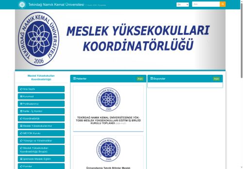 Meslek Yüksekokulları Koordinatörlüğü