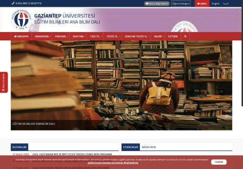 EĞİTİM BİLİMLERİ ANA  BİLİM DALI