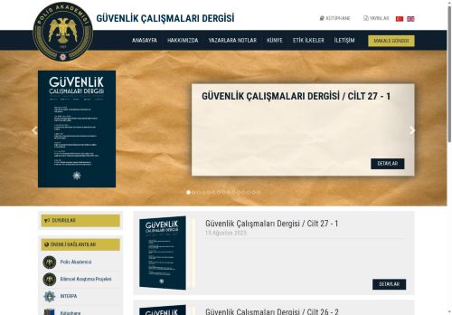 Güvenlik Çalışmaları Dergisi