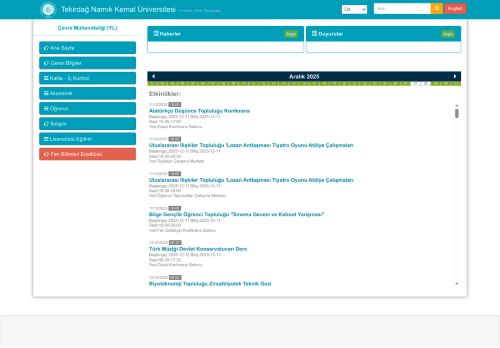 Çevre Mühendisliği (YL)