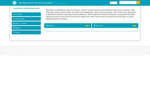 Toprak Bilimi ve Bitki Besleme (DK)