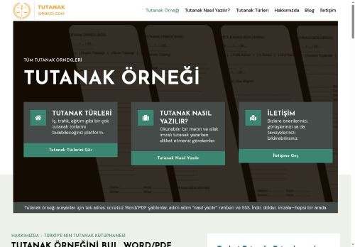 Tutanakornegi.com - Basit Tutanak Örneği - Tutanak Örneği