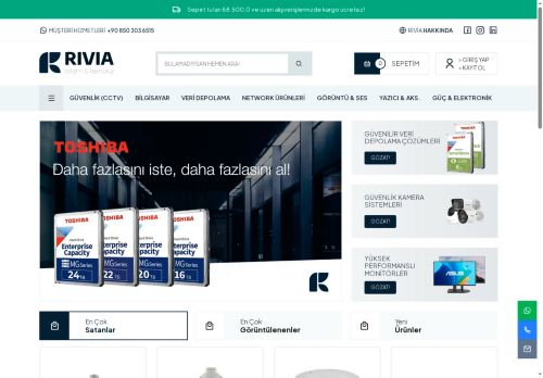 Konya - Rivia Bilişim ve Teknoloji | Güvenlik Sistemleri, Bilgisayar ve Network Ürünleri