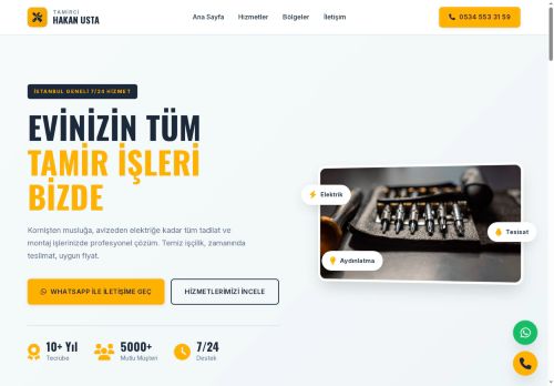 İstanbul Korniş, Avize, Elektrik ve Tesisat Ustası | 0534 553 31 59 - Tamirci Hakan Usta