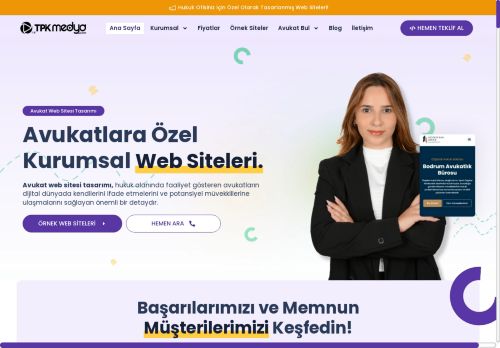 Avukatlara Özel Web Sitesi Yapımı - Avukat Web Sitesi Tasarımı