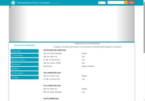 Sivil Savunma Ve İtfaiyecilik