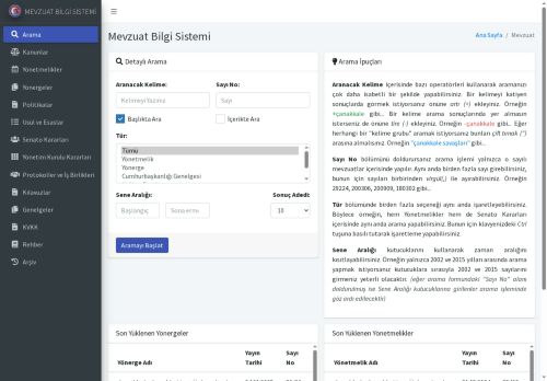 Mevzuat Bilgi Sistemi - ÇOMÜ