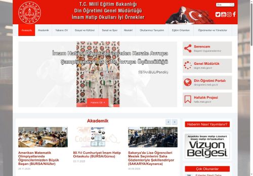 T.C. Millî Eğitim Bakanlığı Din Öğretimi Genel Müdürlüğü