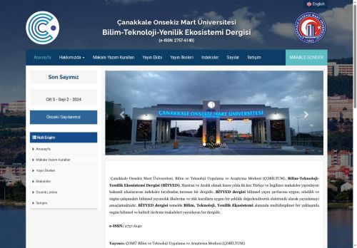 Bilim-Teknoloji-Yenilik   Ekosistemi   Dergisi |(E-ISSN: 2757-6140)