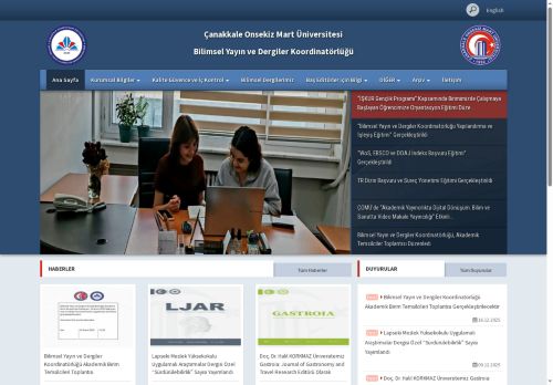 Bilimsel Yayın ve Dergiler Koordinatörlüğü