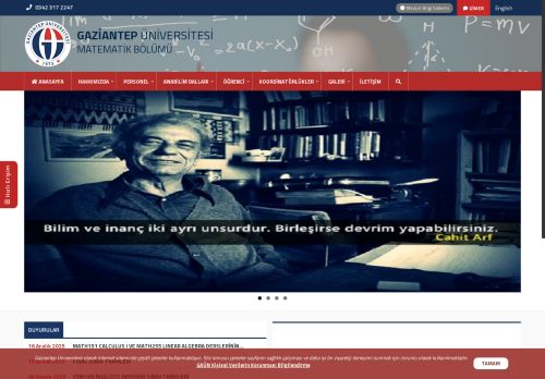 MATEMATİK BÖLÜMÜ