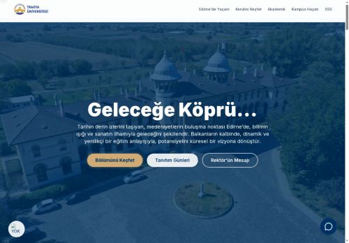 Trakya Üniversitesi Aday Öğrenci Sayfası