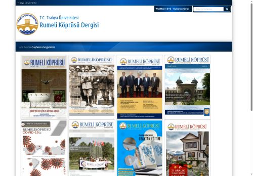 Rumeli Köprüsü Dergisi | T.C. Trakya Üniversitesi