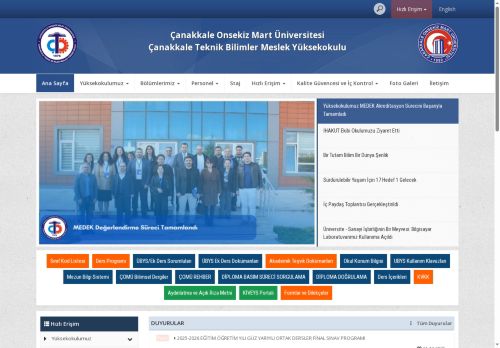 Çanakkale Teknik Bilimler Meslek Yüksekokulu - ÇOMÜ