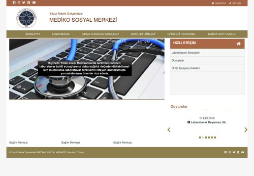YTÜ MEDİKO SOSYAL MERKEZİ