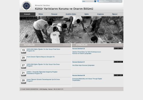 Department of Conservation and Restoration of Cultural Property