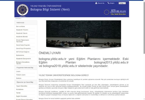 Bologna Information System - YTU