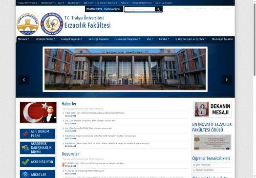 Yönetmelikler | Eczacılık Fakültesi | T.C. Trakya Üniversitesi