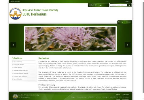 Contact | EDTU Herharium | Republic of Türkiye Trakya University