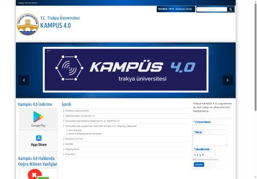 Sıkça Sorulan Sorular | KAMPUS 4.0 | T.C. Trakya Üniversitesi