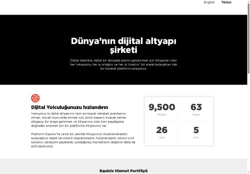 equinixdatacenters.com.tr - Dünya’nın dijital altyapı şirketi