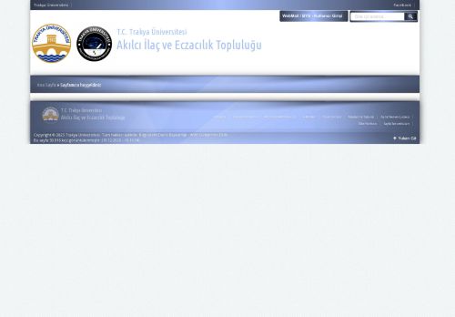 Akılcı İlaç ve Eczacılık Topluluğu | T.C. Trakya Üniversitesi