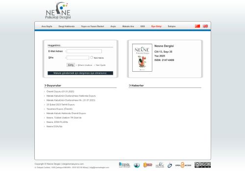 Psikoloji Dergisi - Nesne