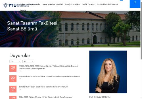 Anasayfa | YTÜ Sanat Bölümü
