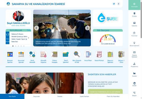 SASKİ Genel Müdürlüğü | Sakarya'da su musluktan içilir.