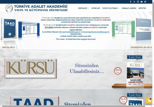 Yayın ve Kütüphane Hizmetleri | TÜRKİYE ADALET AKADEMİSİ DERGİSİ