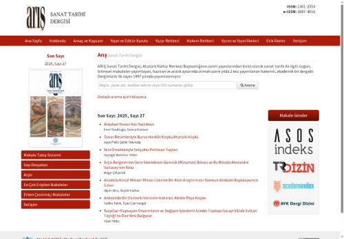 2025, Sayı 26 | Arış