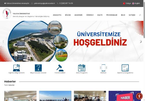 Motorlu Araçlar Ve Ulaştırma Teknolojileri Bölümü