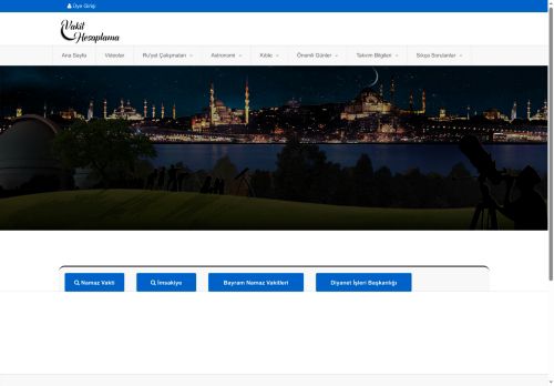 Vakit Hesaplama - T.C. Diyanet İşleri Başkanlığı