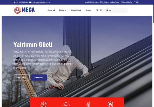 Türkiye'nin Yalıtım Markası - Mega Yalıtım Çözümleri AŞ