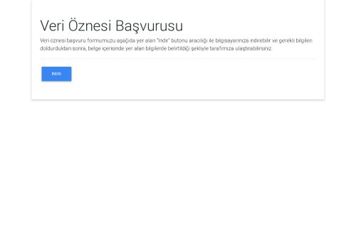 Veri Öznesi Başvurusu - On İki Levha Yayıncılık A.Ş.