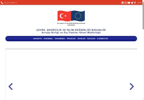 General Directorate of European Union and Foreign Relations - T.C. ÇEVRE,ŞEHİRCİLİK ve İKLİM DEĞİŞİKLİĞİ BAKANLIĞI - Avrupa Birliği ve Dış İlişkiler Genel Müdürlüğü | MINISTRY OF ENVIRONMENT AND URBANIZATION