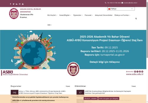 Ana Sayfa | Erasmus Koordinatörlüğü