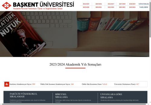 Başkent Üniversitesi Performans Değerlendirme Sistemi