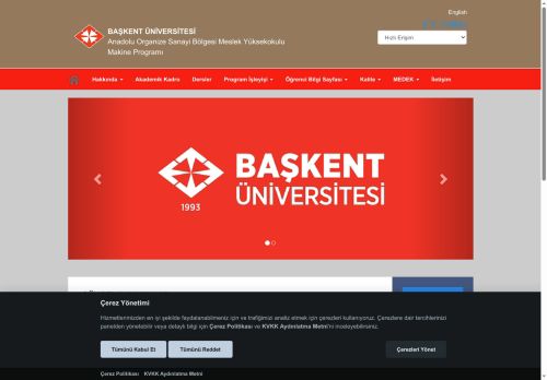 Başkent Üniversitesi - Makine Programı