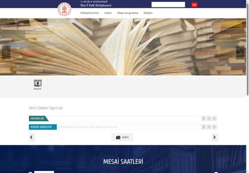 T.C. Kültür ve Turizm Bakanlığı - Rize İl Halk Kütüphanesi