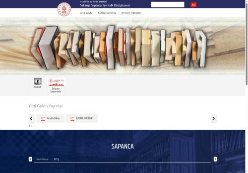 T.C. Kültür ve Turizm Bakanlığı - Sakarya Sapanca İlçe Halk Kütüphanesi