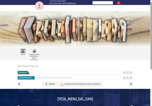 T.C. Kültür ve Turizm Bakanlığı - Sivas Gürün İlçe Halk Kütüphanesi